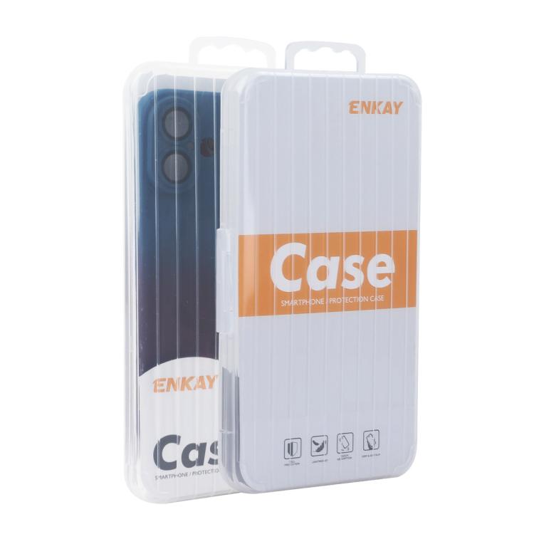 ENKAY - Funda de TPU mate MagSafe con película para lente para Samsung Galaxy A24 (color borgoña)