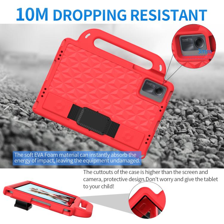 Funda de EVA a prueba de golpes para Xiaomi Pad 6/6 Pro Diamond Series (roja)