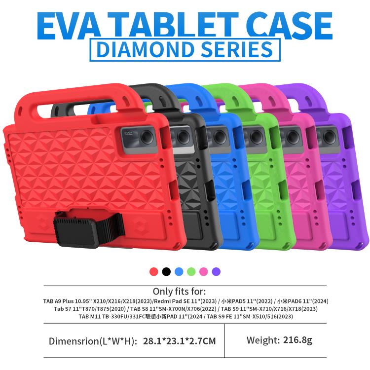 Funda de EVA a prueba de golpes para Xiaomi Redmi SE 11 2025 / Pad 2 Diamond Series (verde)