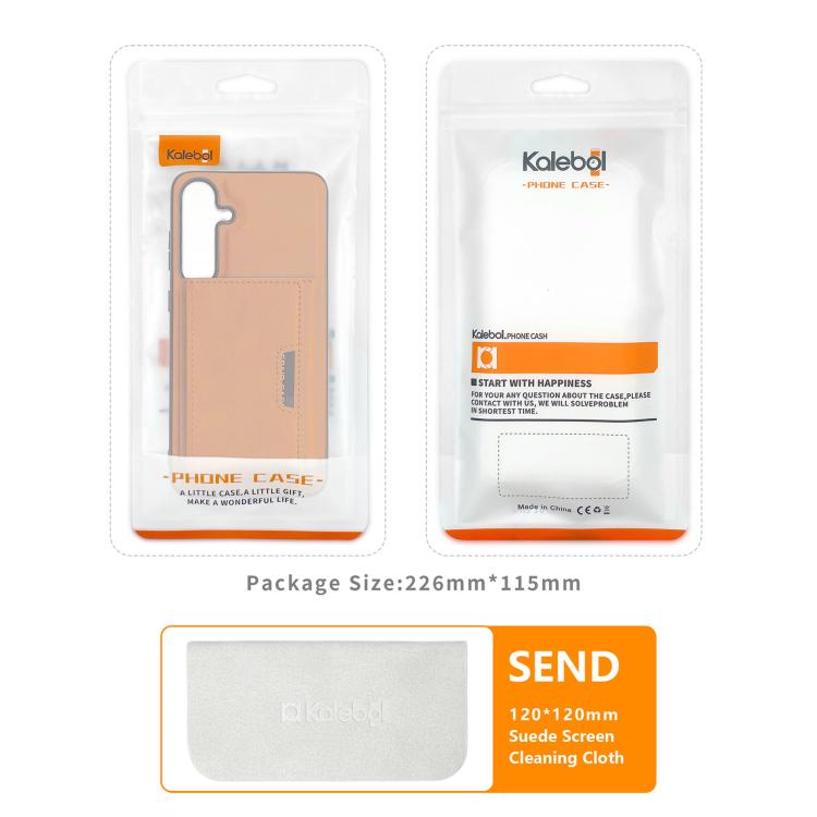 Funda de cuero plegable triple con imán fuerte MagSafe para Samsung Galaxy Z Flip6 (marrón)