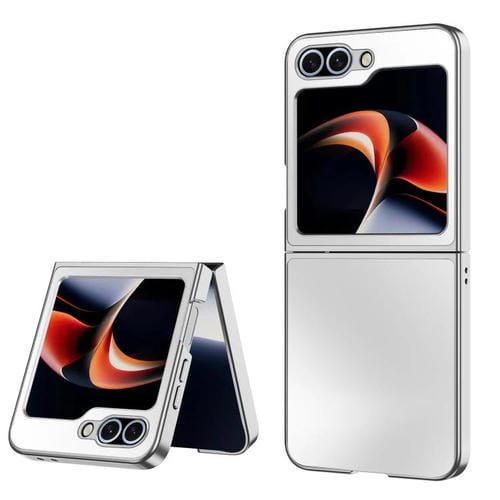 Funda plegable antigolpes con acabado esmerilado AG para Samsung Galaxy Z Flip5 5G (plateada)