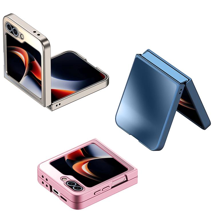 Funda plegable antigolpes y esmerilada AG para Samsung Galaxy Z Flip7 5G (rosa)
