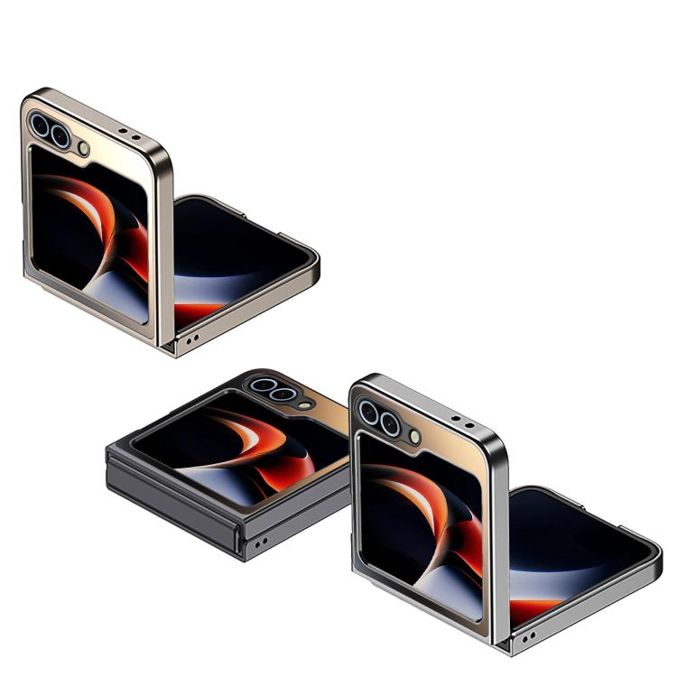 Funda plegable antigolpes y esmerilada AG para Samsung Galaxy Z Flip7 5G (azul oscuro)