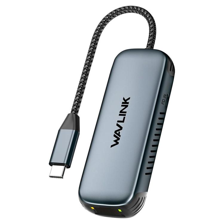 Convertidor de red WAVLINK NWU330GD USB-C a RJ45 2,5 Gbps con salida PD 95 W