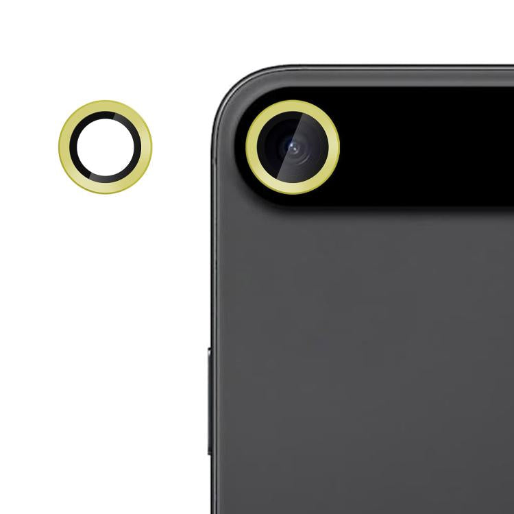 Película de vidrio templado para cámara individual ultrafina Kalebol sin parpadeo para iPhone 17 Air (dorada)