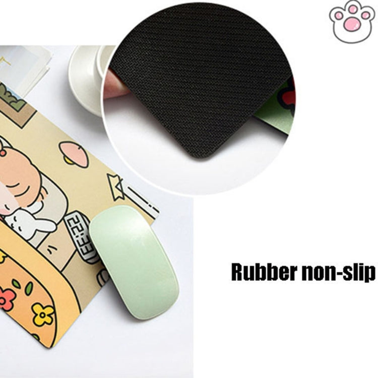 5 Pcs Mouse Pad Creativo de Conejo y Niña Cartoon para Laptop y Estudiante (Hide And Seek)