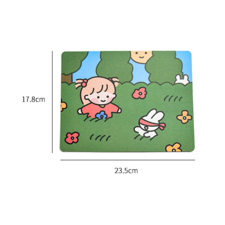 5 Pcs Mouse Pad Creativo Cartoon Coneja Chica para Laptop y Estudiante (Durmiendo)