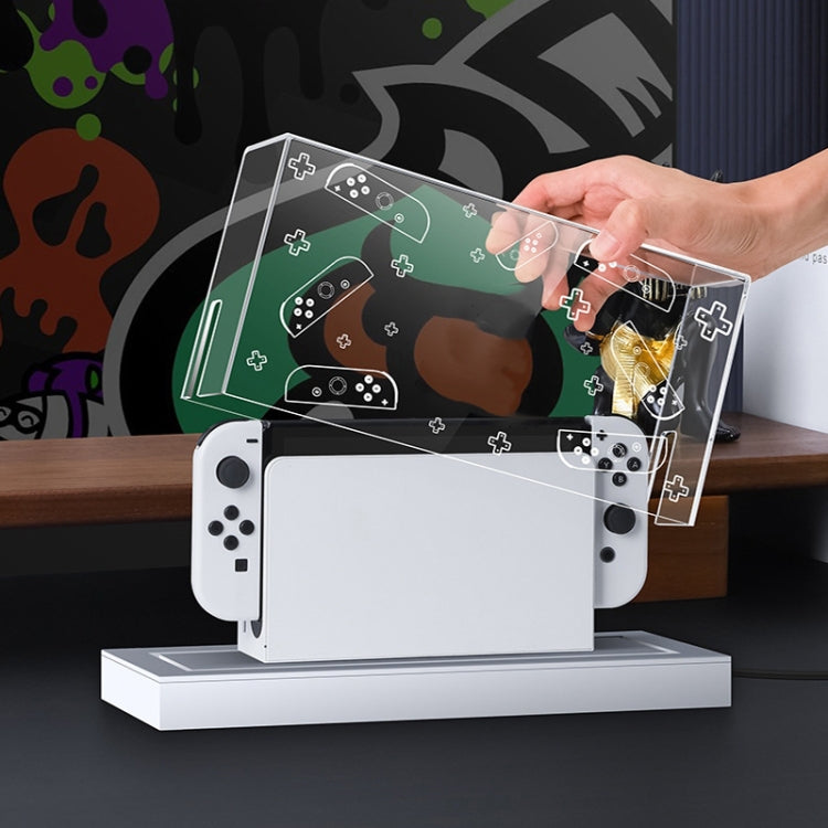 035 para Nintendo Switch/Oled Game Console Display Cubierta a Prueba de Polvo, Especificaciones: Manija - MOVILSTORE