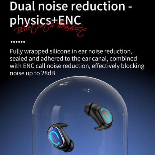 Miniauriculares Deportivos Q9 Bluetooth Para Dormir En La Oreja (Blancos)