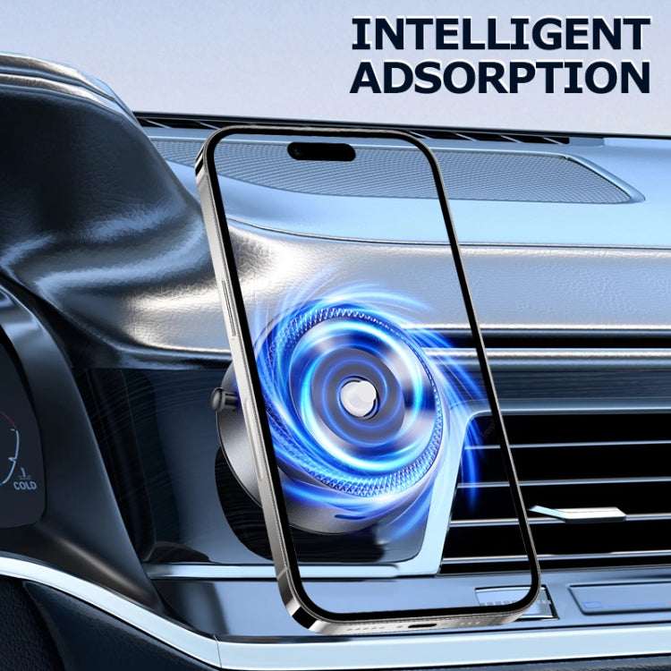 Soporte para Teléfono de Coche Aimite M8 con Ventosa al Vacío y Soporte Magnético Fuerte (Plateado)