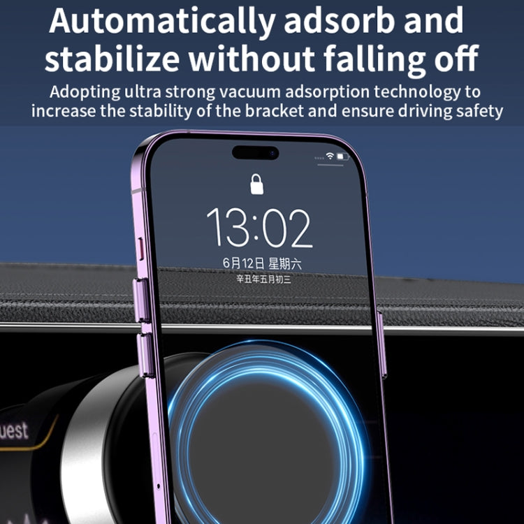 Soporte Magnético Universal Ajustable para Teléfono Móvil con Adsorción al Vacío para Automóvil Aimite X11 (Modelo Ordinario Plateado)