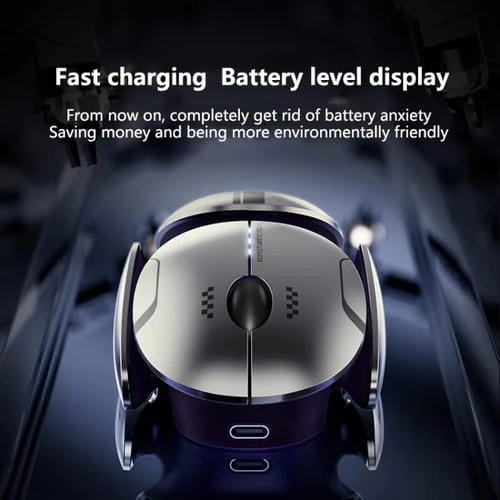 Ratón Inalámbrico Bluetooth Inphic X2 Recargable Silencioso Tres Modos para Juegos Oficina Portátil (Gris Metal Líquido)