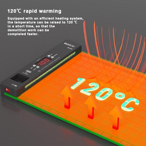 Work Mat Baku BA-940 Removing LCD Screens (16 Inches) with Heating and Dust Light