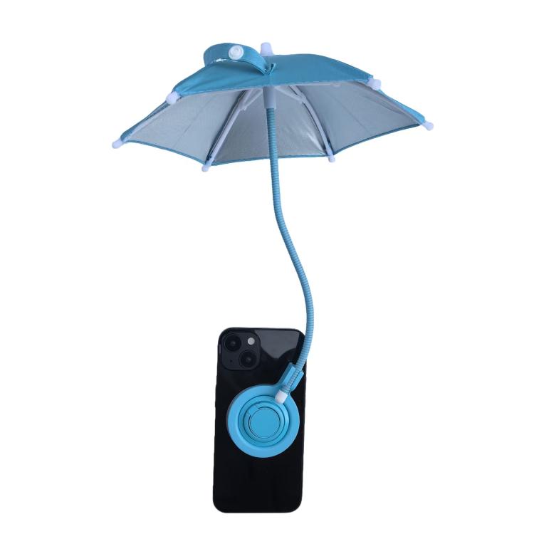 Miniparaguas Magnético Phon Resistente al Agua con Anillo para Dedo (Azul)