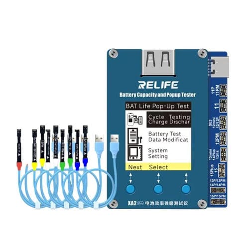 Probador de Estado de Batería Relife Xa2 Pro Control de Eficiencia Sin Cable con Ventana Emergente
