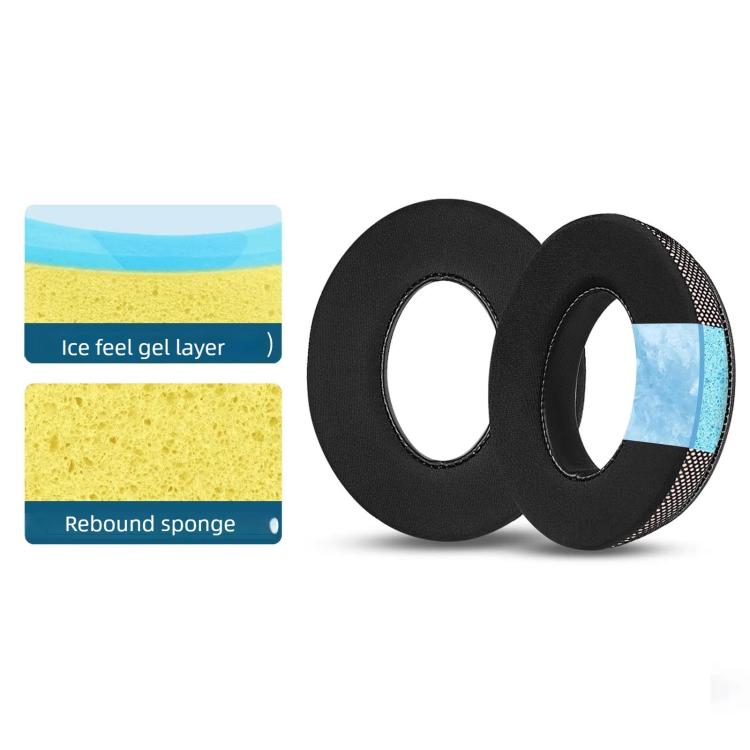 Almohadillas de Gel para Auriculares Bose QC35 QC45 QC25 con Funda de Esponja (Rojo Azul)