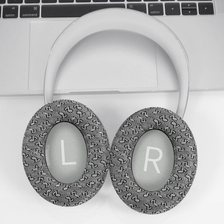 Almohadillas para Auriculares Bose NC700 Diseño Notas Musicales (Gris)