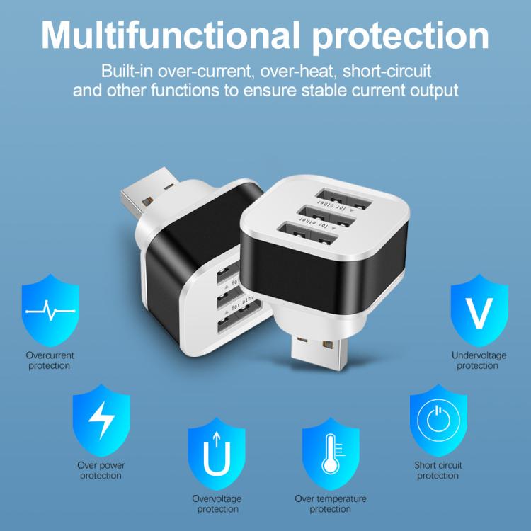 Expansor de 3 Puertos USB 2.0 Hub (Azul)