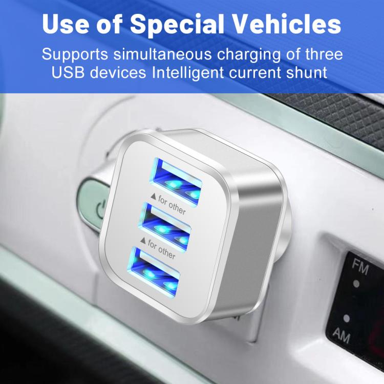 Expansor de 3 Puertos USB 2.0 Hub (Azul)