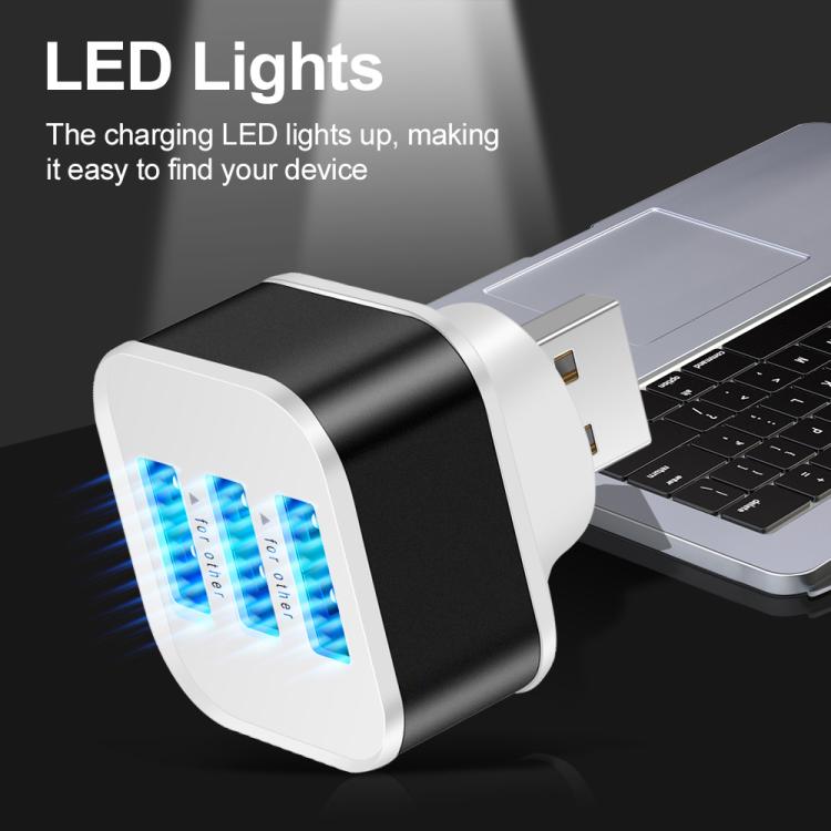 Expansor de 3 Puertos USB 2.0 Hub (Azul)