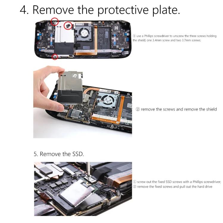 Copper Heat Sink SSD Steam Deck, Radiator Pad Nvme M.2 2230 (Set B)
