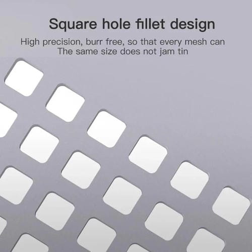 Rete Metallica Multiuso Maant Multifunzionale Universale Alta Temperatura Fori Quadrati Angoli Arrotondati Passo 0,3-0,5