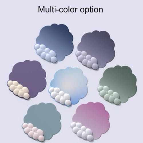 Juego de 3 Alfombrillas de Ratón de Silicona con Memoria de Espuma y Degradado en Tonos Nublados Modelo 3