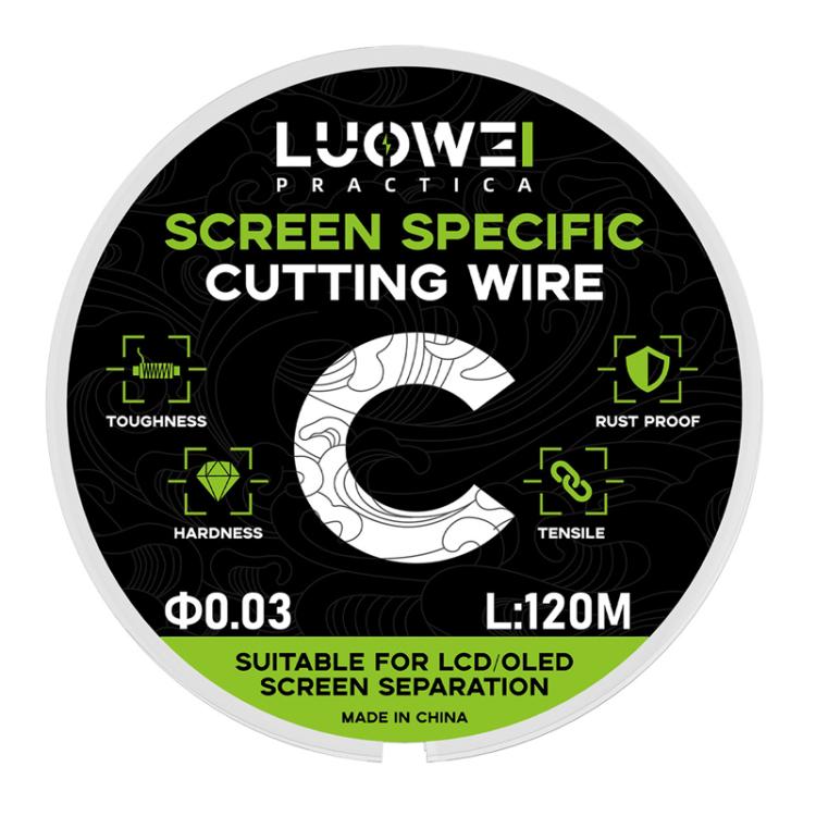 LCD Screen Separation Line Luowei Phones Cellphones 120 M Diamond Wire Cutting High Hardness C 0.03mm