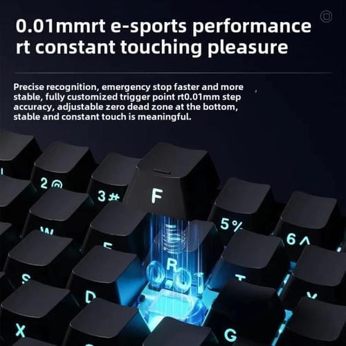 Teclado Mecánico Ajazz Alux 68 Max RGB con Eje Magnético y Cable Único para Armar (Botella de Nieve)