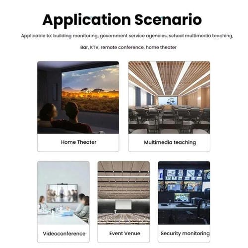 Minitransmisor de Vídeo HD Pway Dt258 Compatible con HDMI 120 M 1080P