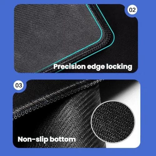 Alfombrilla de Escritorio Antideslizante con Acceso Directo al Teclado y Comandos de Ordenador 300 x 600 x 2 mm (N.° 9)