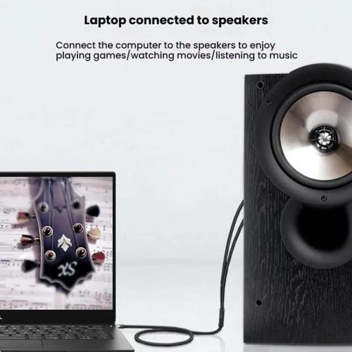 Cable de audio VEGGIEG 3,5 mm a 2 RCA para altavoces móvil y ordenador (1,5 m)