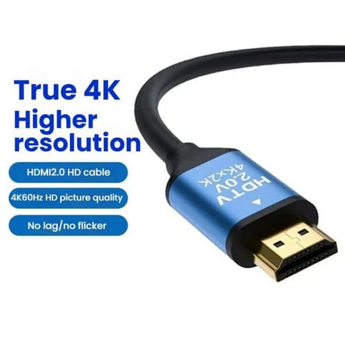 Cable HDMI VegGieg V2.0 4K60Hz conexión video para decodificador TV monitor proyección 3 m (Negro)