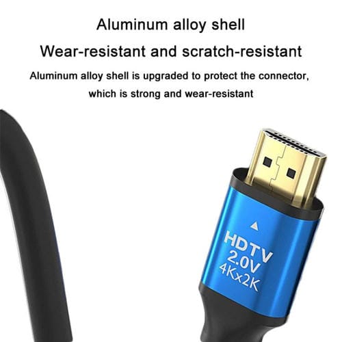 Cable HDMI VegGieg V2.0 4K60Hz conexión video para decodificador TV monitor proyección 1,5 m (Negro)