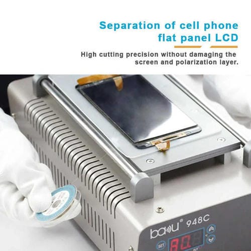 Screen Separator Wire Carbon Steel BAKU 0.04mm 200 m LCD Screen Repair for Smartphones and Tablets