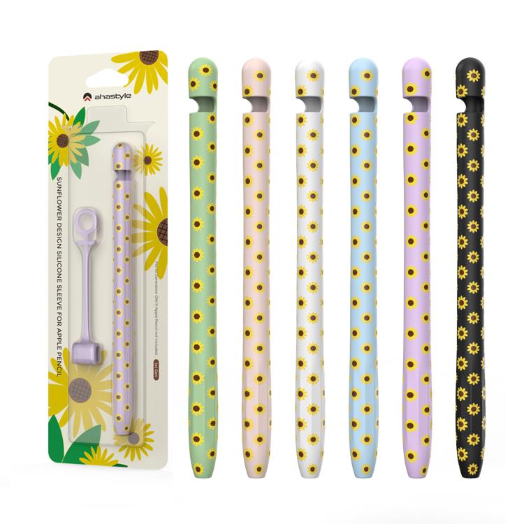 For Apple Pencil 1 AhaStyle PT93-SF Lightweight Skin-Friendly Silicone Protective Case(Green)