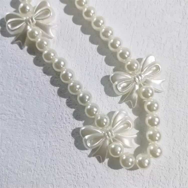Pulsera de Perlas Mariposa Cadena para Teléfono Móvil