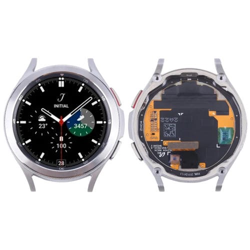 Pantalla Completa con Marco Samsung Galaxy Watch 4 Classic 46mm SM-R890 / R895 (Plateado)