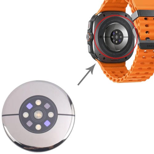 Arrière en verre de couverture Samsung Galaxy Watch 7 40mm SM-L300 avec fréquence cardiaque