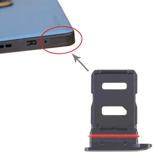 Tabuleiro do cartão SIM Asus Zenfone 9 AI2202 (Preto)