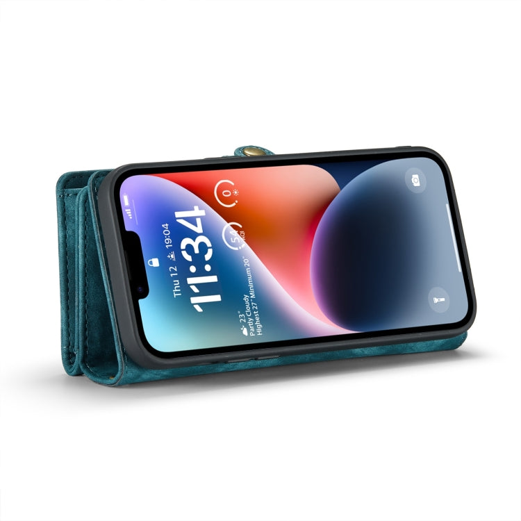 Para iPhone 15 Caseme 008 Funda de Cuero Multifuncional Desmontable para Teléfono (Azul) - MOVILSTORE