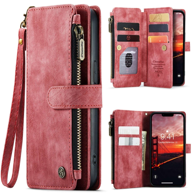 Para iPhone 15 Caseme C30 Funda de Cuero Multifuncional para Teléfono (Rojo) - MOVILSTORE