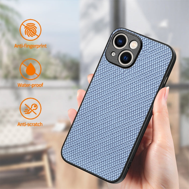 Para iPhone 15 Enkay Funda para Teléfono con Piel de Cuero y Fibra para PC con Película de Vidrio con Alto Contenido de Aluminio y Silicio (Marrón) - MOVILSTORE