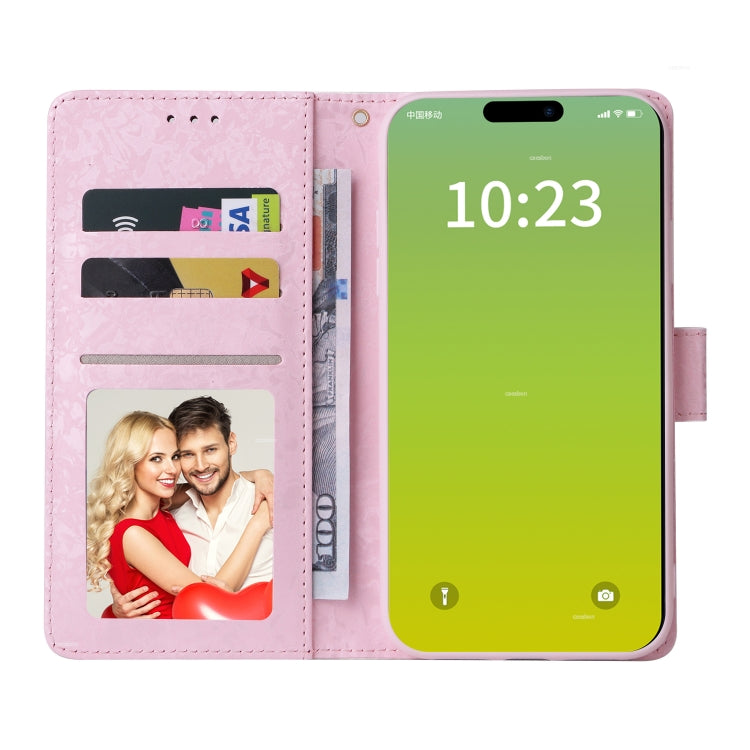 Para iPhone 15 Funda de Cuero Rfid con Pintura Bronceadora (Mundo de Flores Secas) - MOVILSTORE