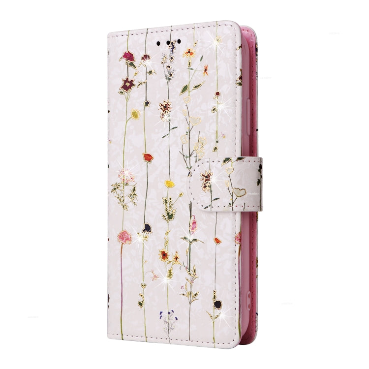 Para iPhone 15 Funda de Cuero Rfid con Pintura Bronceadora (Mundo de Flores Secas) - MOVILSTORE