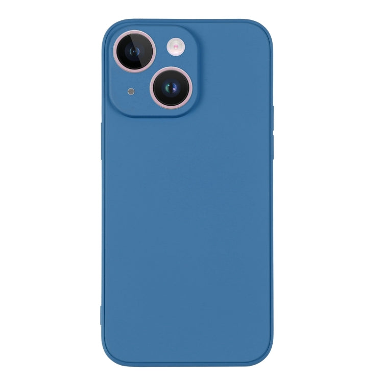 Para iPhone 15 Funda de Silicona para Teléfono con Correa para la Muñeca (Azul) - MOVILSTORE