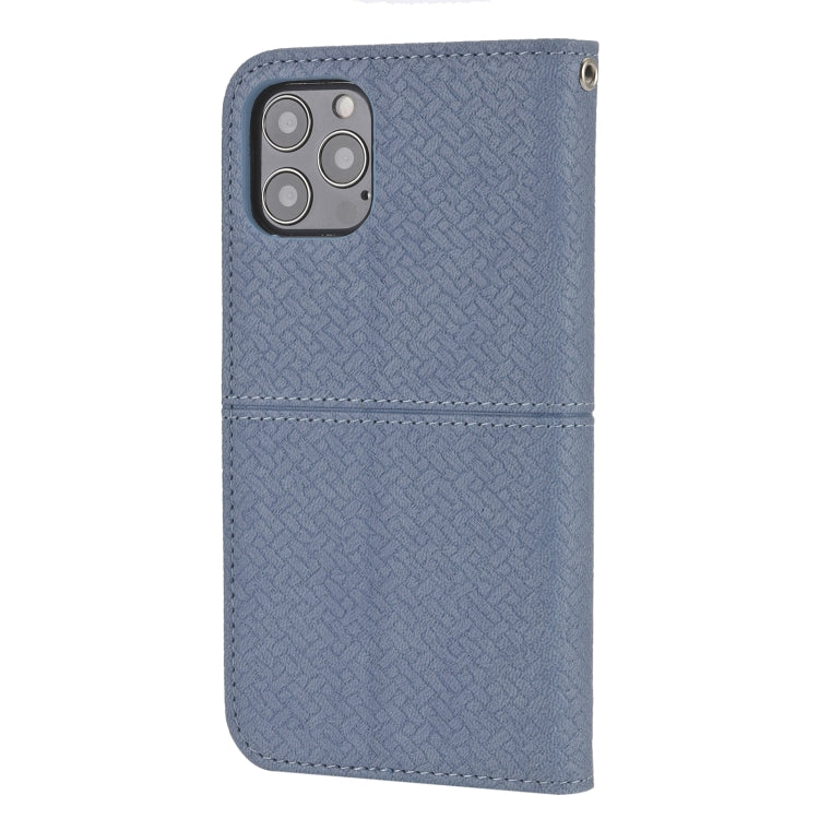 Para iPhone 15 Funda de Teléfono de Cuero Magnético con Costura de Textura Tejida (Gris) - MOVILSTORE