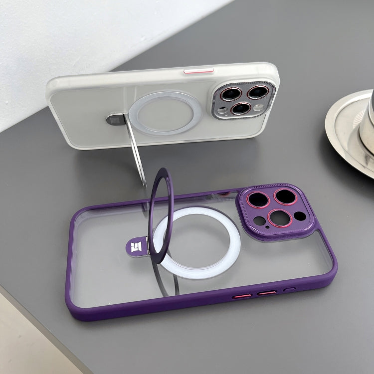 Para iPhone 15 Funda para Teléfono con Soporte Magnético Yashi Magsafe (Púrpura) - MOVILSTORE