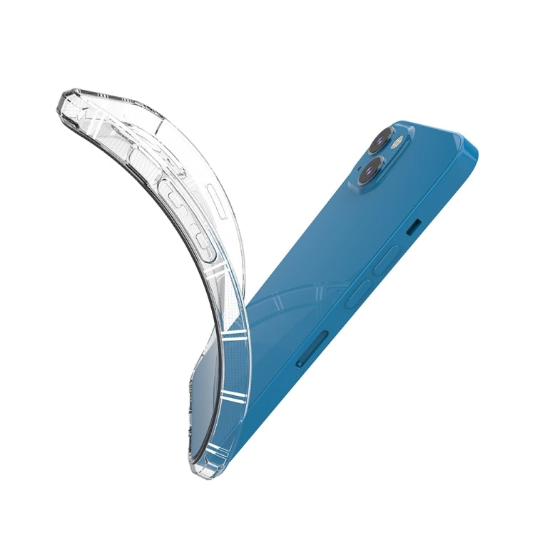 Para iPhone 15 Funda para Teléfono de TPU Anticaída de Doble Hueso con Lado Recto (Transparente) - MOVILSTORE
