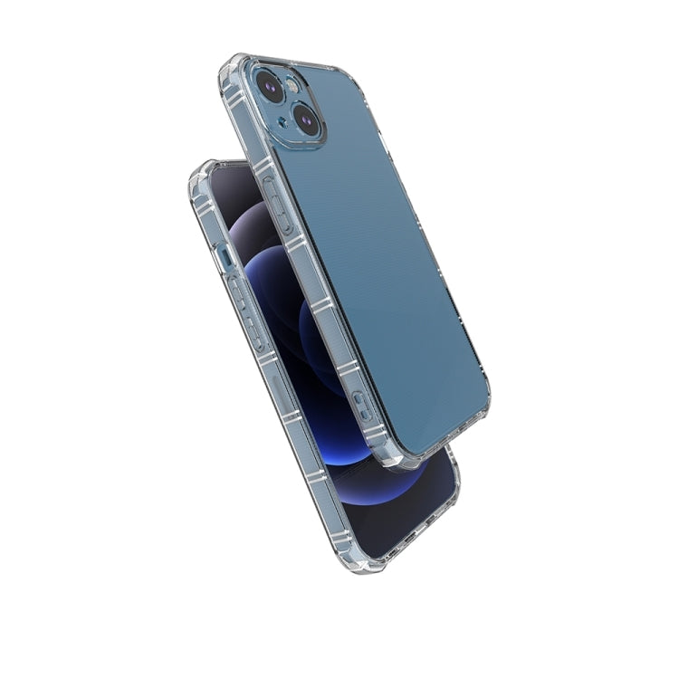 Para iPhone 15 Funda para Teléfono de TPU Anticaída de Doble Hueso con Lado Recto (Transparente) - MOVILSTORE